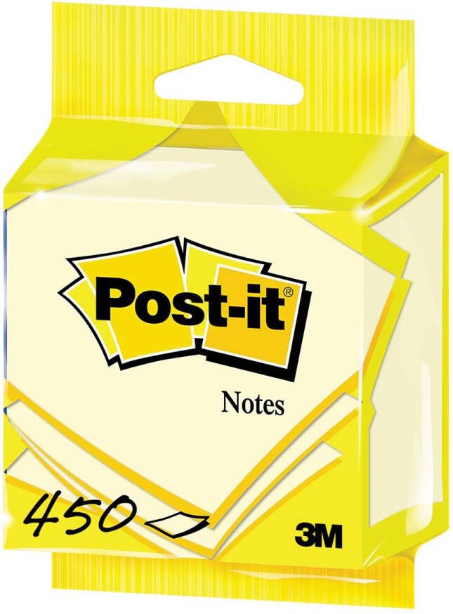 Post-It Notes 450 vel ft 76 x 76 mm geel op blister
