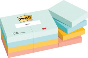 Post-it Notes Beachside colour collection ft 38 X 51 mm 100 vel pak van 12 blokken