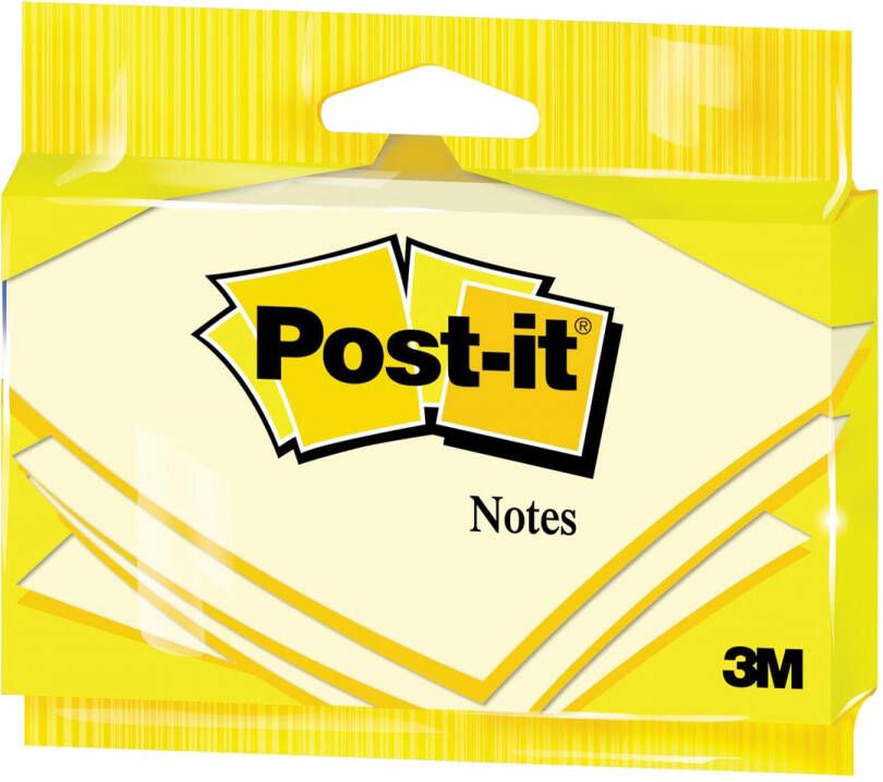 Post-It Notes 100 vel ft 76 x 127 mm geel op blister