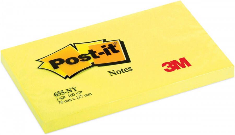 Post-It Notes 100 vel ft 76 x 127 mm neongeel