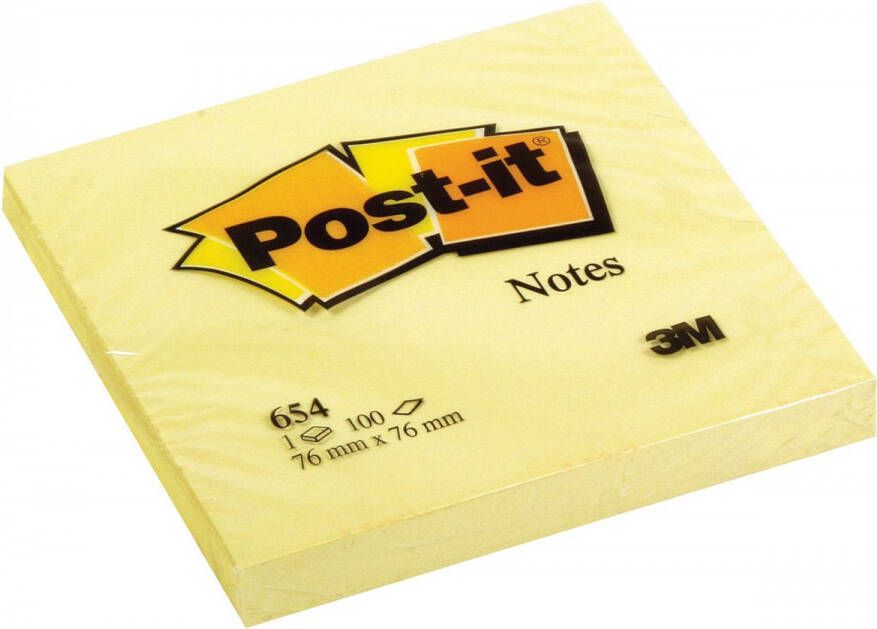 Post-it Notes 100 vel ft 76 x 76 mm kanariegeel (canary yellow)