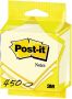 Post-It Notes 450 vel ft 76 x 76 mm geel op blister - Thumbnail 1