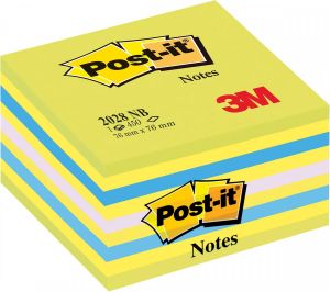 3M Post-it Memoblok 3M Post it 2028NB kubus 76x76mm neon g g b
