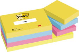 Post-It Notes Vitaliteit ft 38 x 51 mm pak van 12 blokken