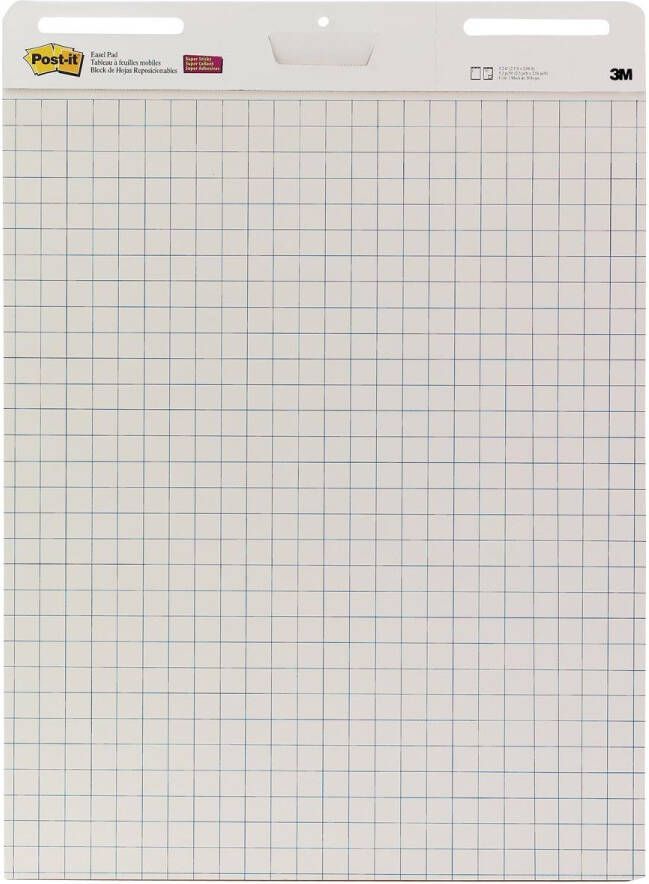 Post-It Super Sticky Post-it meeting chart ft 63 5 x 77 5 cm geruit 30 vel pak van 2 blokken