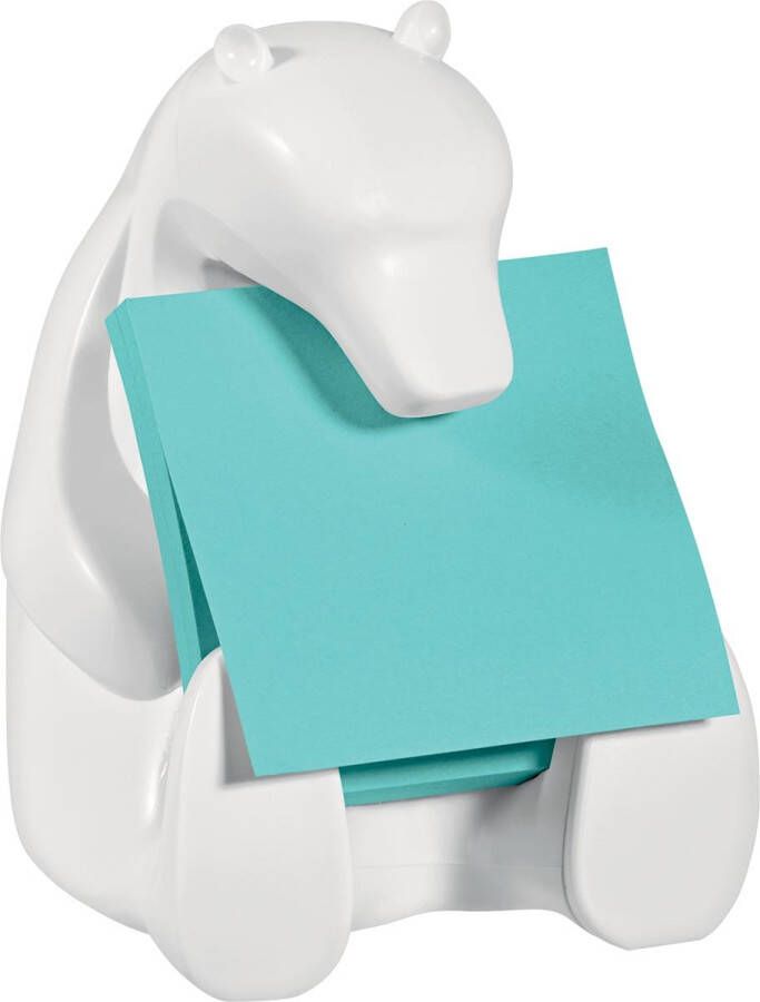 Post-It Super Sticky Z-notes dispenser beer voor ft 76 x 76 met 1 blok van 90 blaadjes blauw
