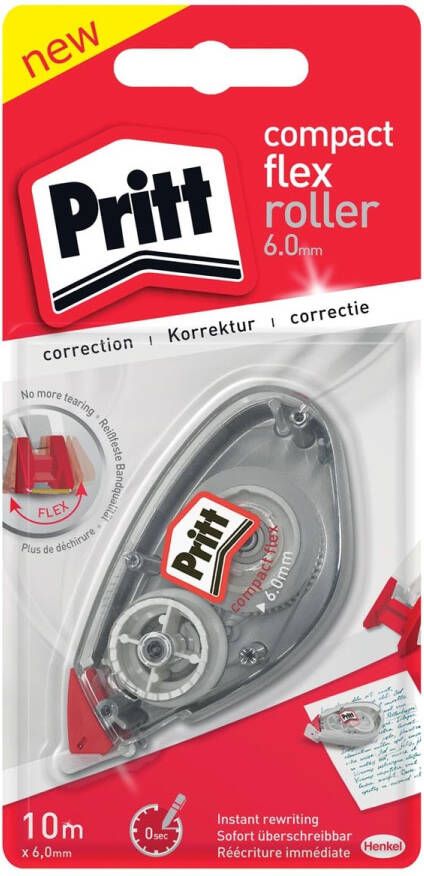 Pritt correctieroller Compact Flex 6 mm x 10 m op blister