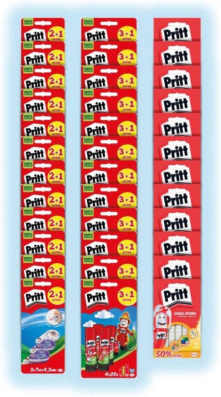 Pritt correctieroller plakstift en Buddies strip van 36 stuks