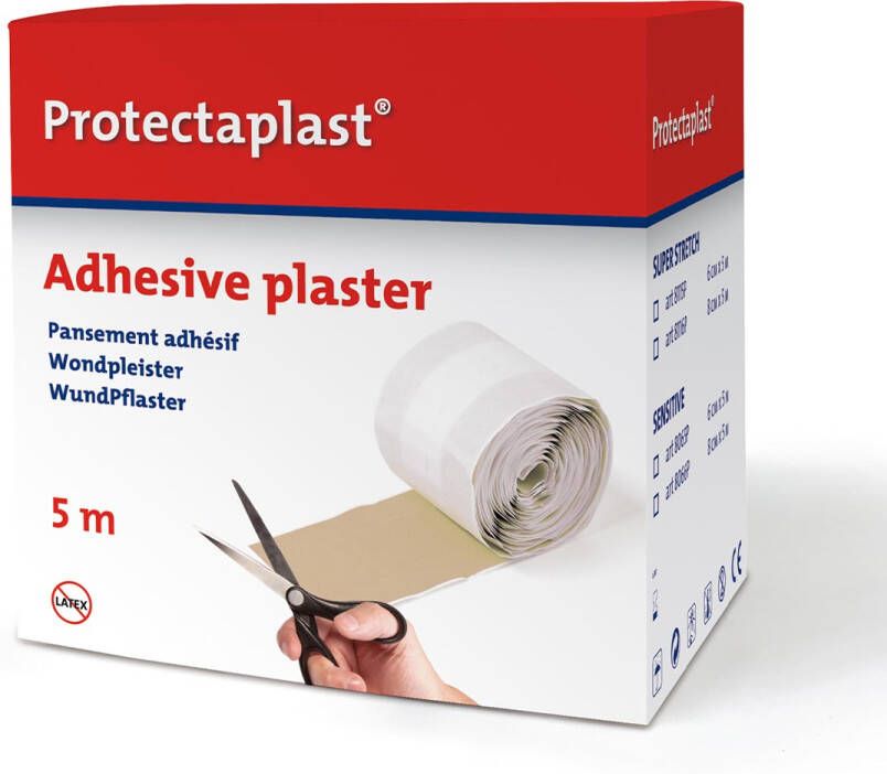 Protectaplast Elastic textielpleister ft 6 cm x 5 m op rol