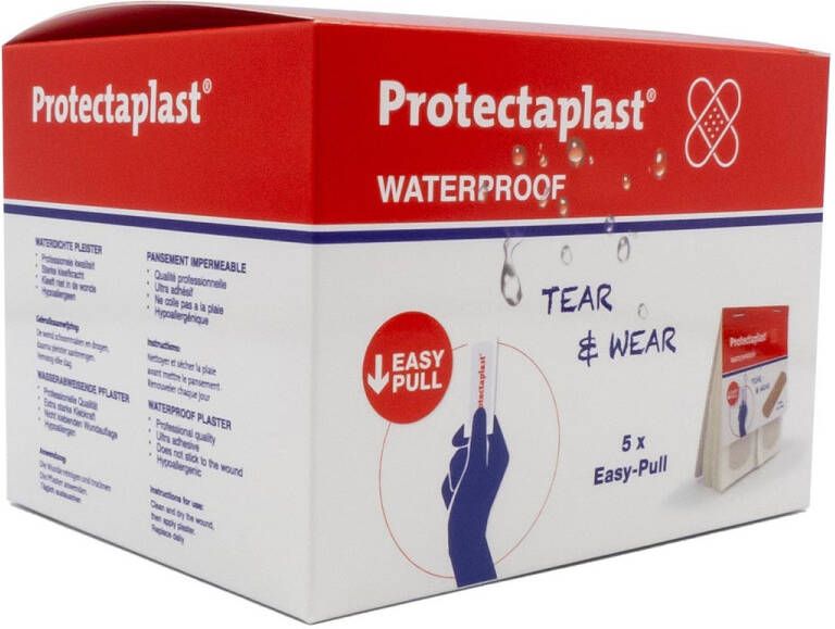 Protectaplast Tear & Wear Waterproof Easy-Pull ft 25 x 72 mm 5 x 40 stuks
