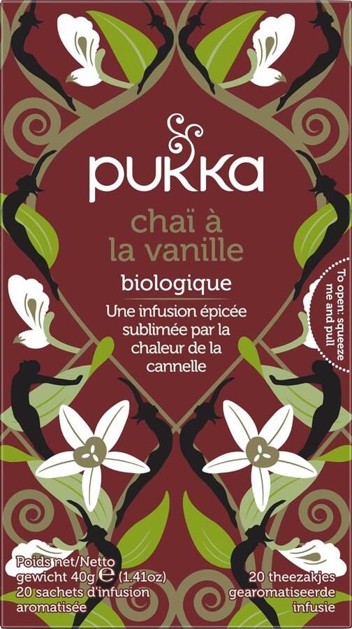 Pukka thee bio Vanilla Chai pak van 20 stuks