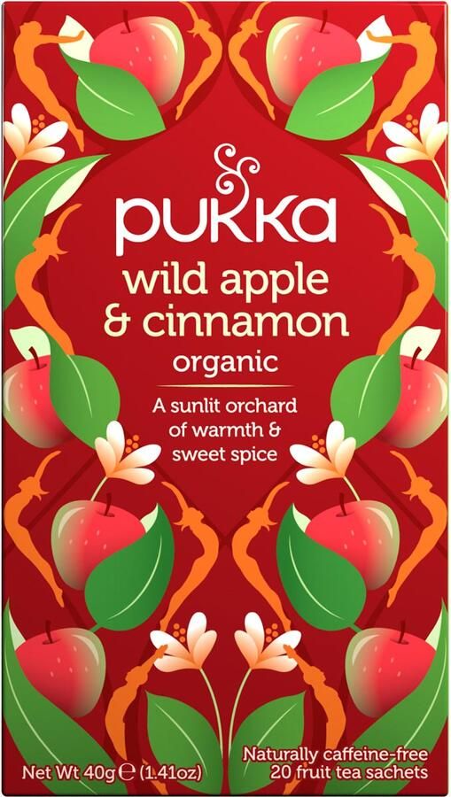 Pukka thee bio Wild Apple Cinnamon pak van 20 stuks