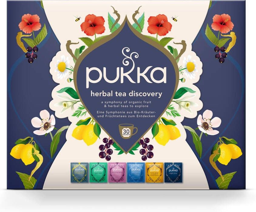 Pukka thee bio discovery box geassorteerde smaken doos van 30 stuks