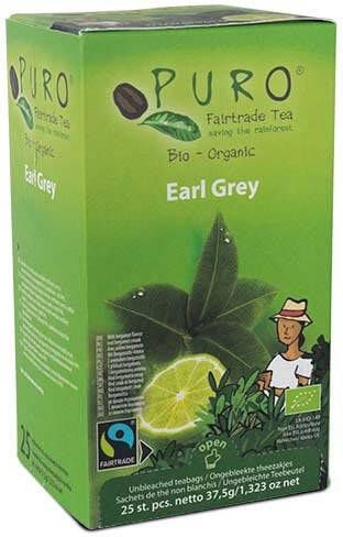 Puro Bio thee Earl Grey fairtrade pak van 25 zakjes