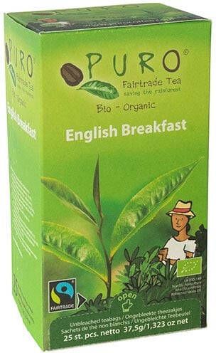 Puro Bio thee English Breakfast fairtrade pak van zakjes