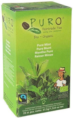 Puro Bio thee Pure Mint fairtrade pak van 25 zakjes