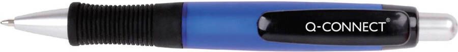 Q-CONNECT balpen met grip 0 7 mm medium punt blauw 10 stuks