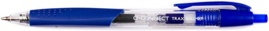 Q-CONNECT balpen met grip medium punt blauw