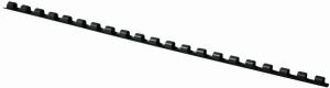 Q-CONNECT bindrug 6mm 21 rings 100 stuks zwart