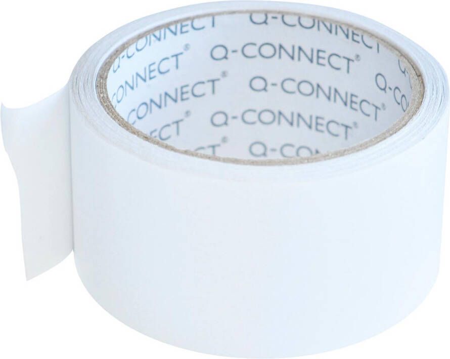 Q-CONNECT dubbelzijdige tissuetape 50 mm x 10 m 90 micron transparant