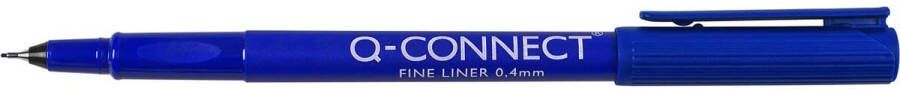 Q-Connect Q Connect fineliner 0 4 mm blauw