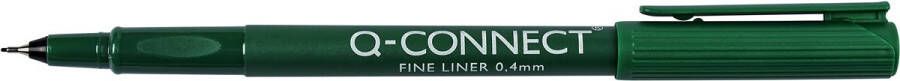 Q-CONNECT fineliner 0 4 mm groen