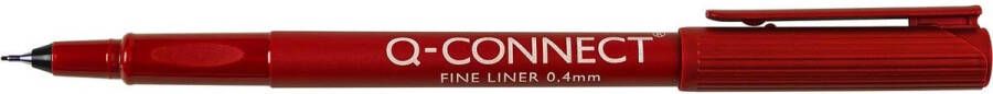Q-Connect Q Connect fineliner 0 4 mm rood
