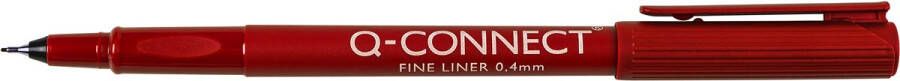 Q-CONNECT fineliner 0 4 mm rood