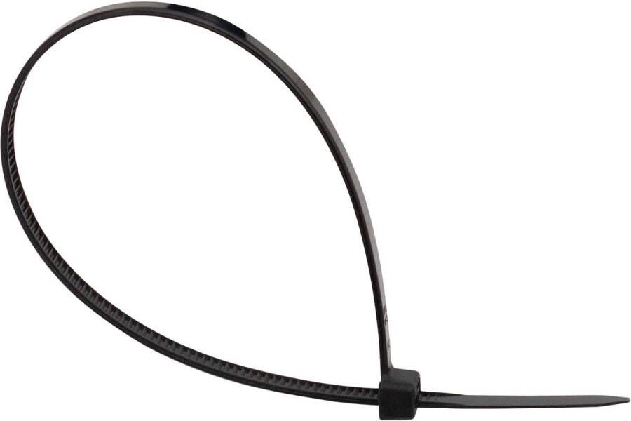 Q-CONNECT kabelbinder ft 200 x 3 6 mm pak van 100 stuks zwart