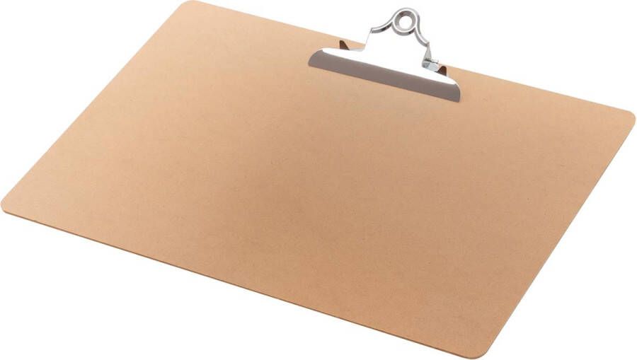 Q-CONNECT klemplaat hardboard karton ft A3 liggend bruin