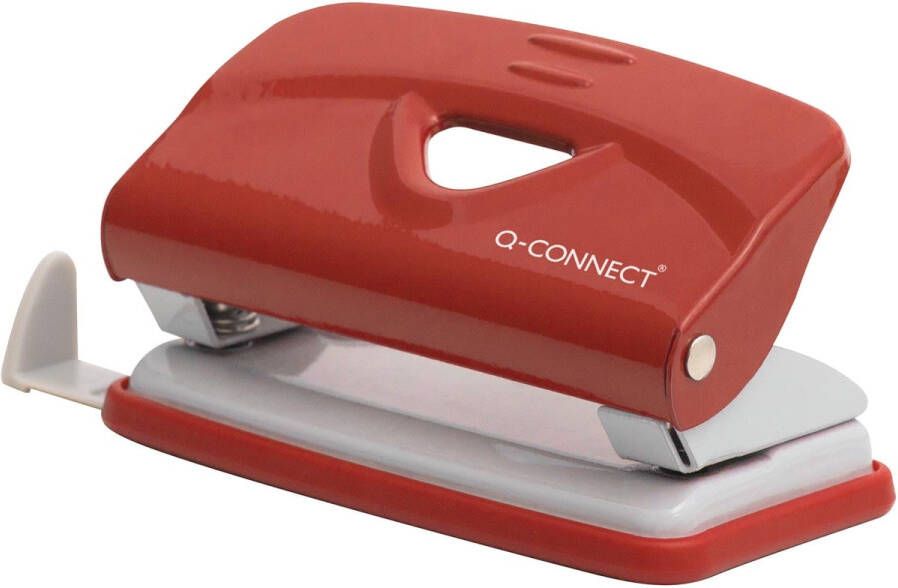 Q-CONNECT Light Duty perforator metaal 10 blad rood