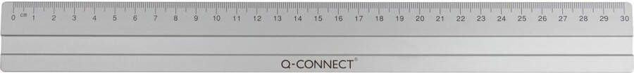 Q-CONNECT meetlat aluminium 30 cm in ophangetui
