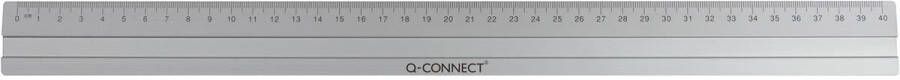 Q-CONNECT meetlat aluminium 40 cm in ophangetui