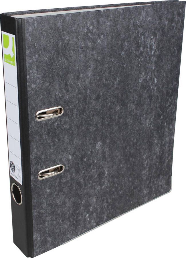 Q-CONNECT ordner voor ft A4 uit karton rug van 5 cm gewolkt zwart