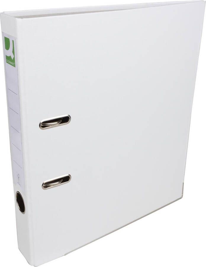 Q-CONNECT ordner voor ft A4 uit PP en papier met beschermrand rug van 5 cm wit