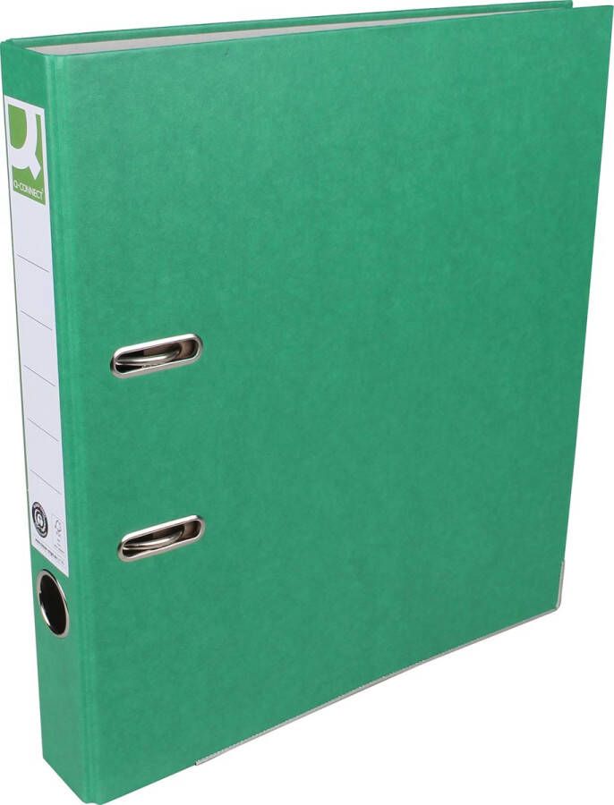 Q-CONNECT ordner voor ft A4 uit Recycolor papier rug van 5 cm groen