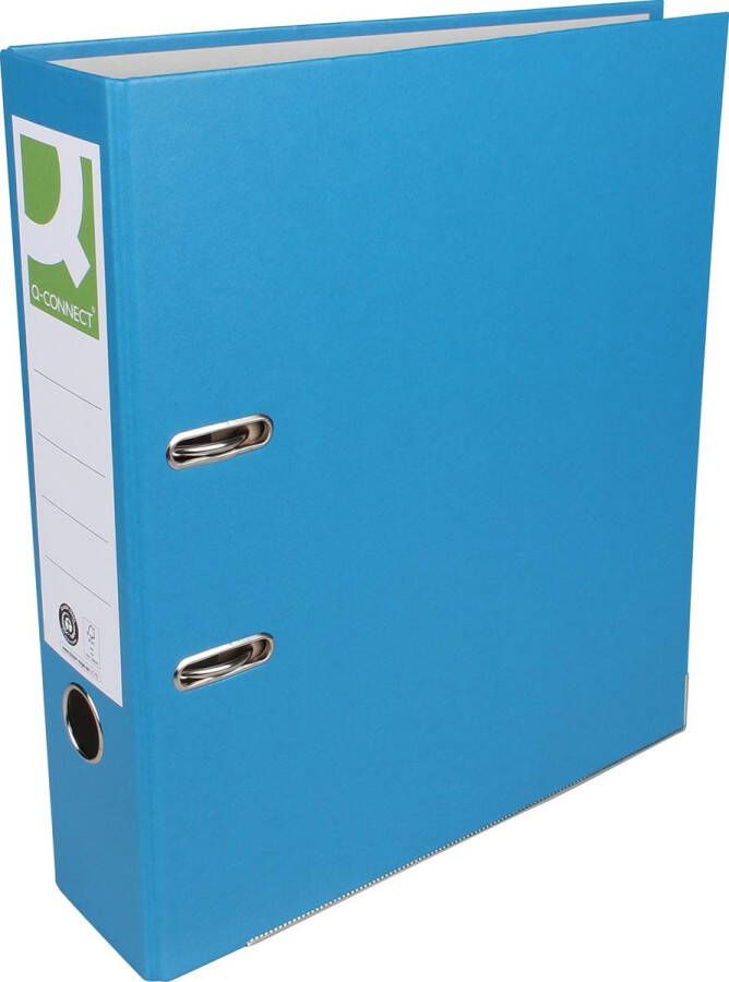 Q-CONNECT ordner voor ft A4 uit Recycolor papier rug van 8 cm blauw