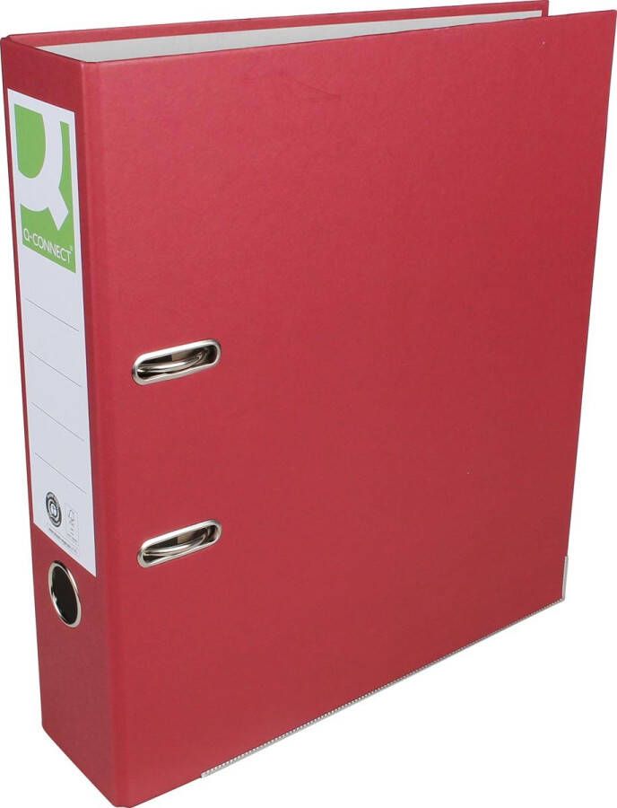 Q-CONNECT ordner voor ft A4 uit Recycolor papier rug van 8 cm bordeaux