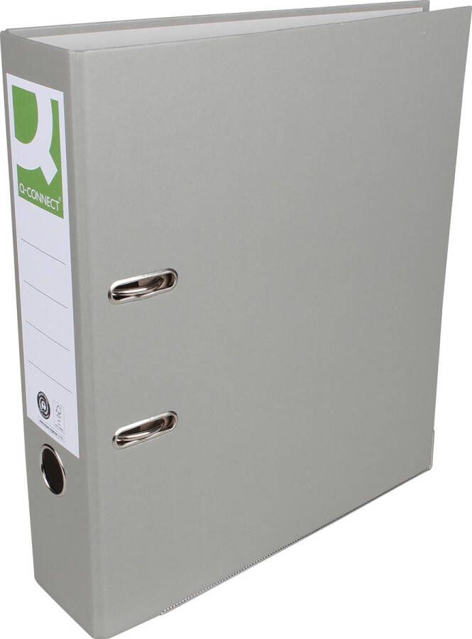 Q-CONNECT ordner voor ft A4 uit Recycolor papier rug van 8 cm grijs