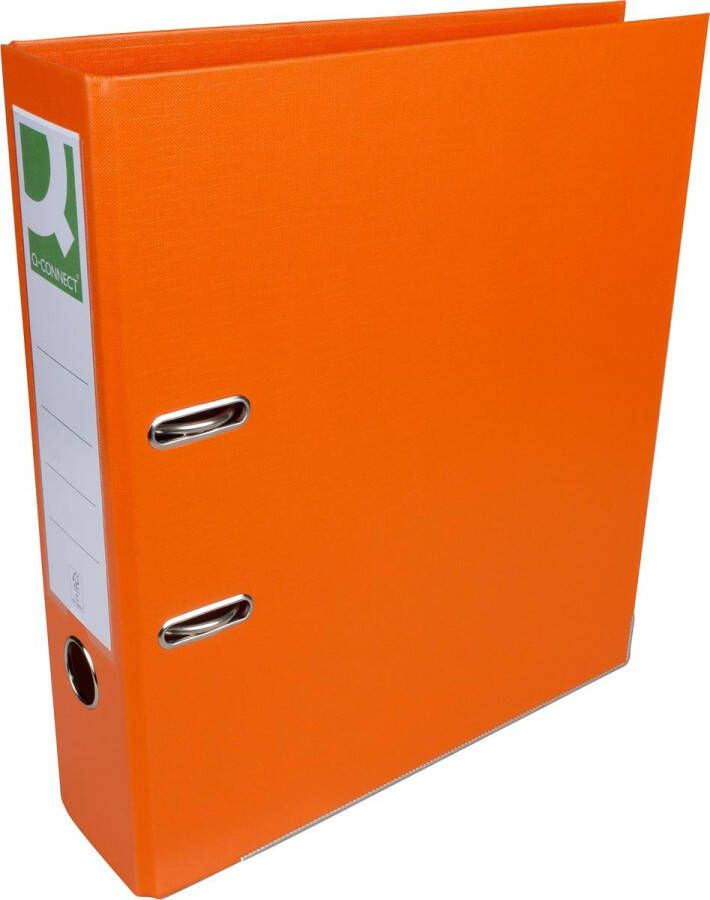 Q-CONNECT ordner voor ft A4 volledig uit PP rug van 8 cm oranje