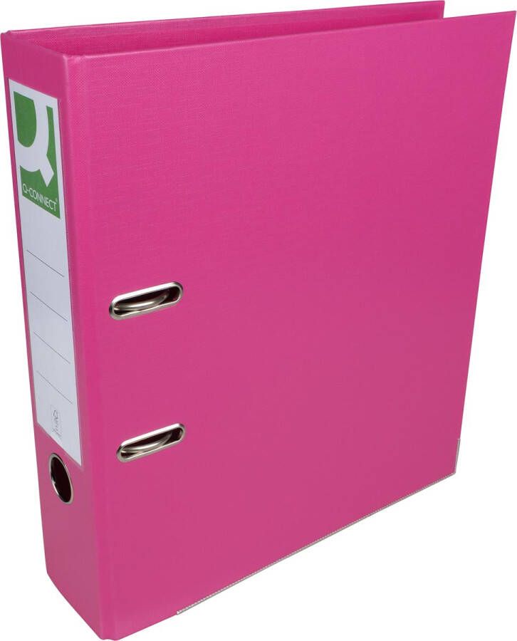 Q-CONNECT ordner voor ft A4 volledig uit PP rug van 8 cm roze