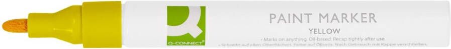 Q-CONNECT paint marker op oliebasis ronde punt geel