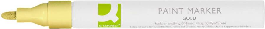 Q-CONNECT paint marker op oliebasis ronde punt goud
