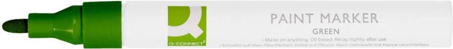 Q-CONNECT paint marker op oliebasis ronde punt groen