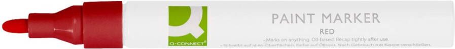 Q-CONNECT paint marker op oliebasis ronde punt rood
