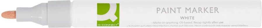 Q-CONNECT paint marker op oliebasis ronde punt wit