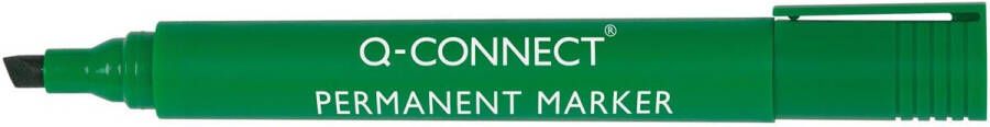 Q-Connect Q Connect permanent marker schuine punt groen