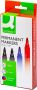 Q-Connect Q Connect permanente marker ronde punt geassorteerde kleuren etui van 4 stuks - Thumbnail 1