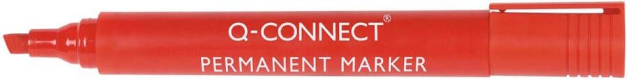 Q-Connect Q Connect permanente marker schuine punt rood