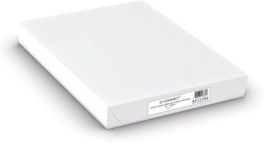 Q-CONNECT presentatiepapier ultra white ft A4 120 g pak van 250 vel wit